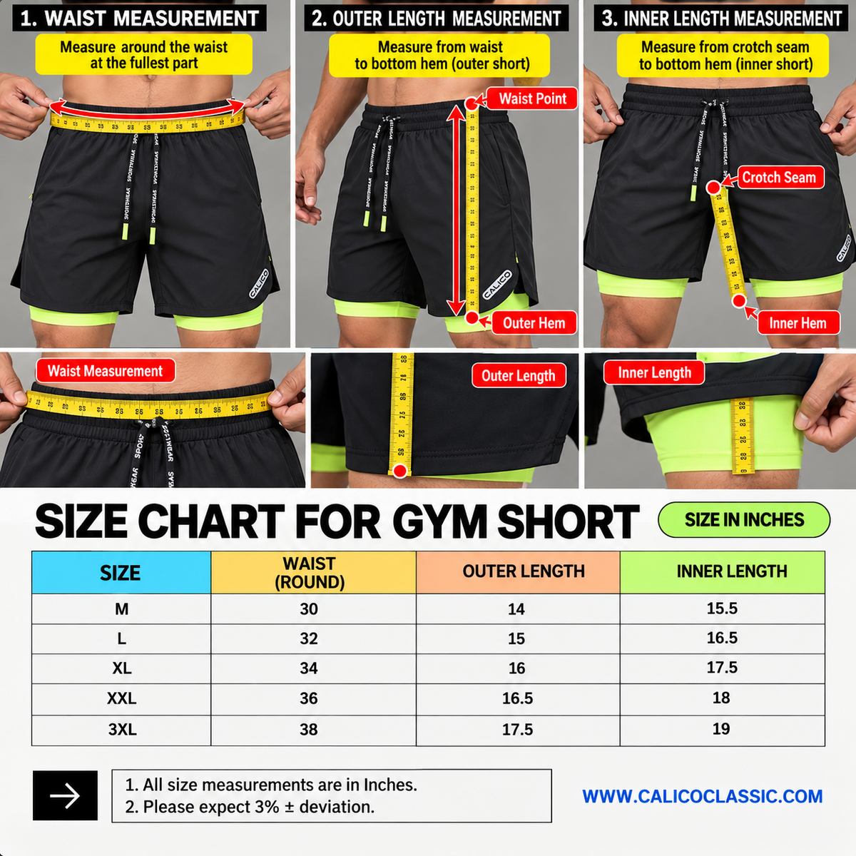 Calico Workout Shorts For Men -Maroon