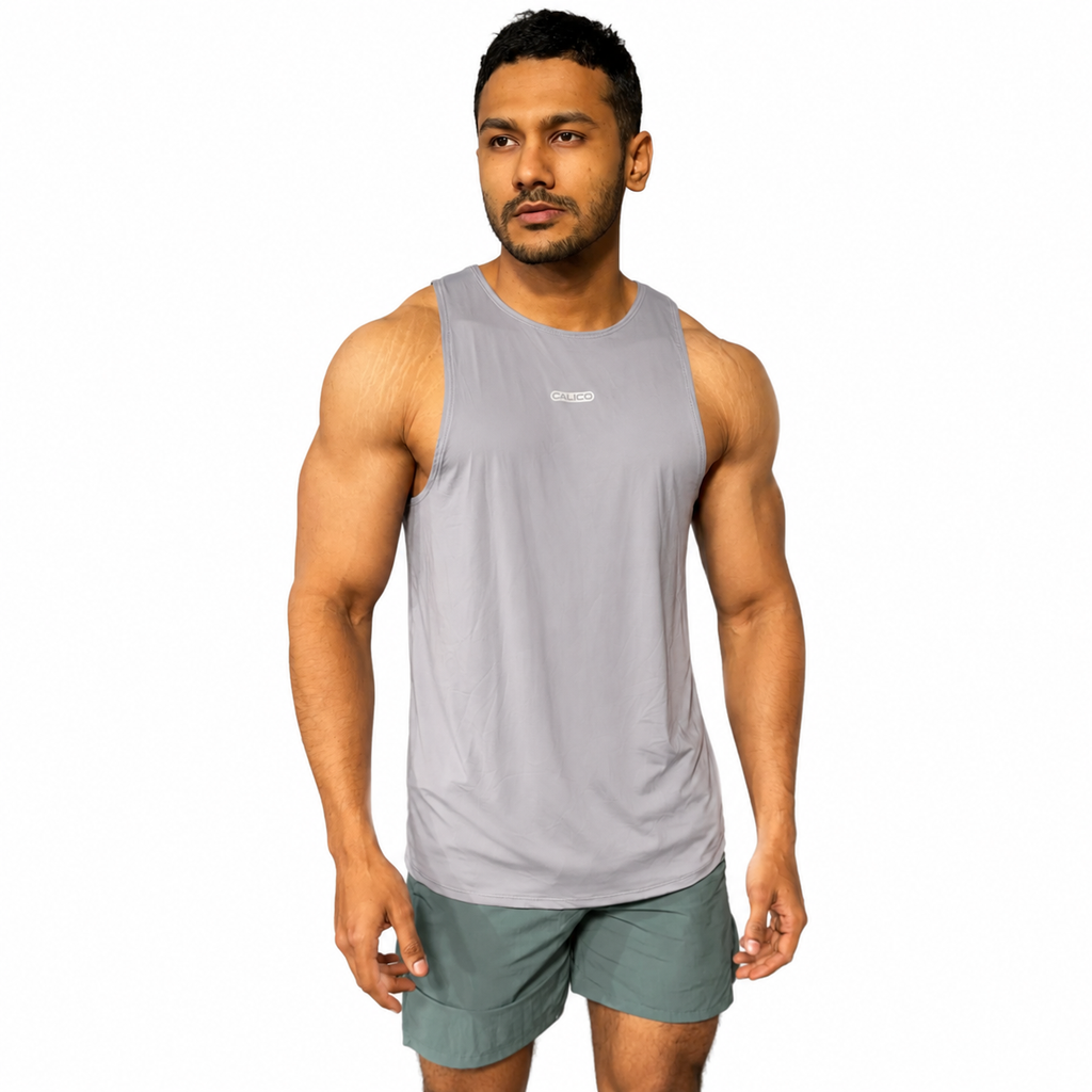 Stretch Fabric-Gym Tank Top