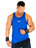 Back Elastic Gym Tank Top Royal Azure