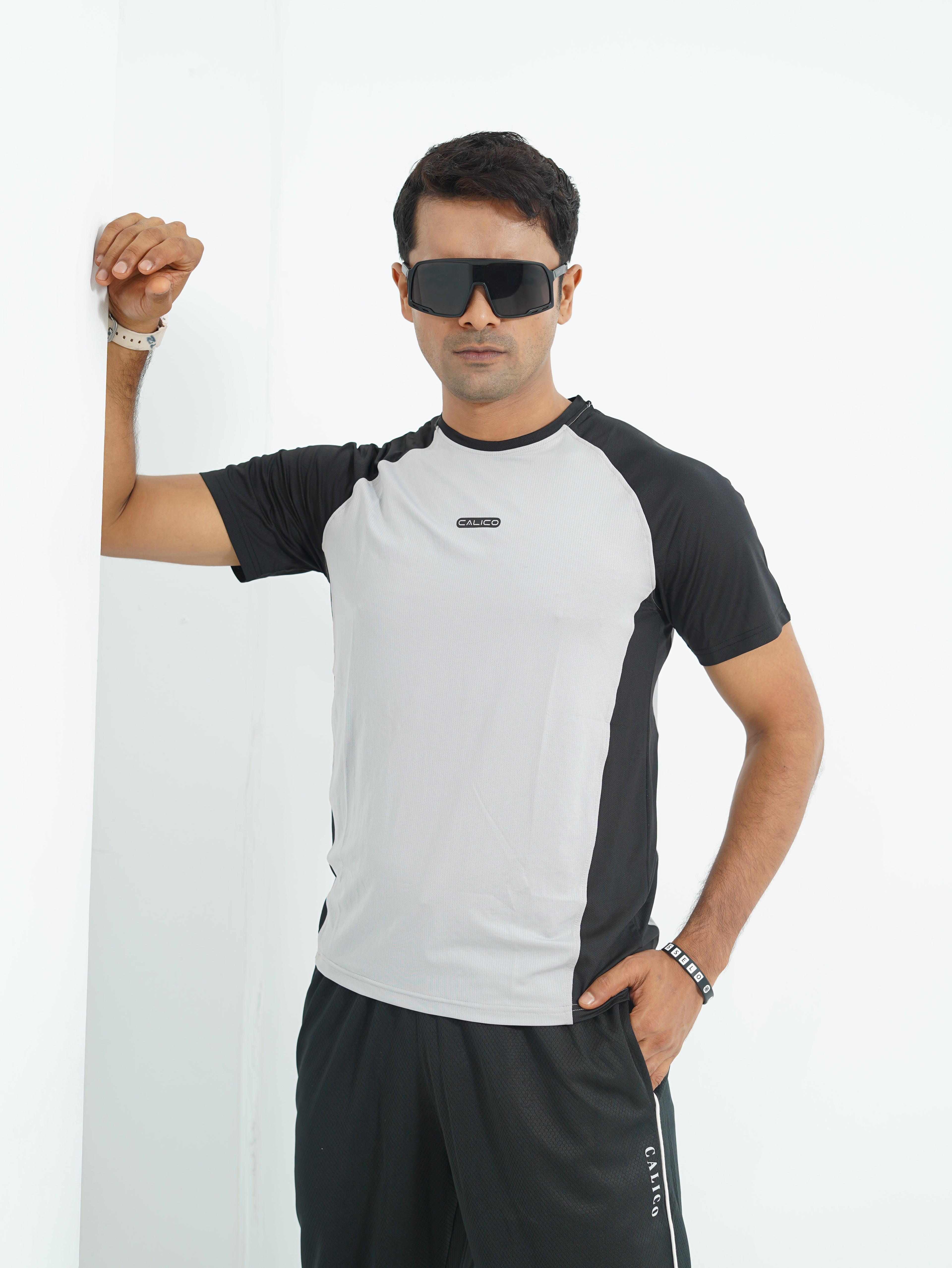 Active Wear Men T-Shirt - Light Grey