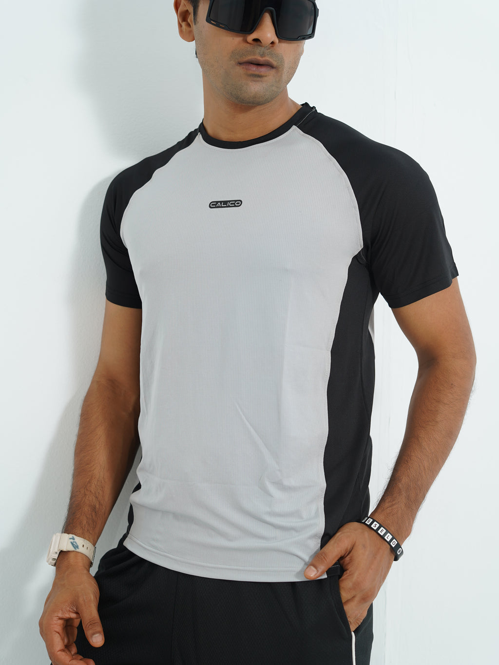 Active Wear Men T-Shirt - Light Grey