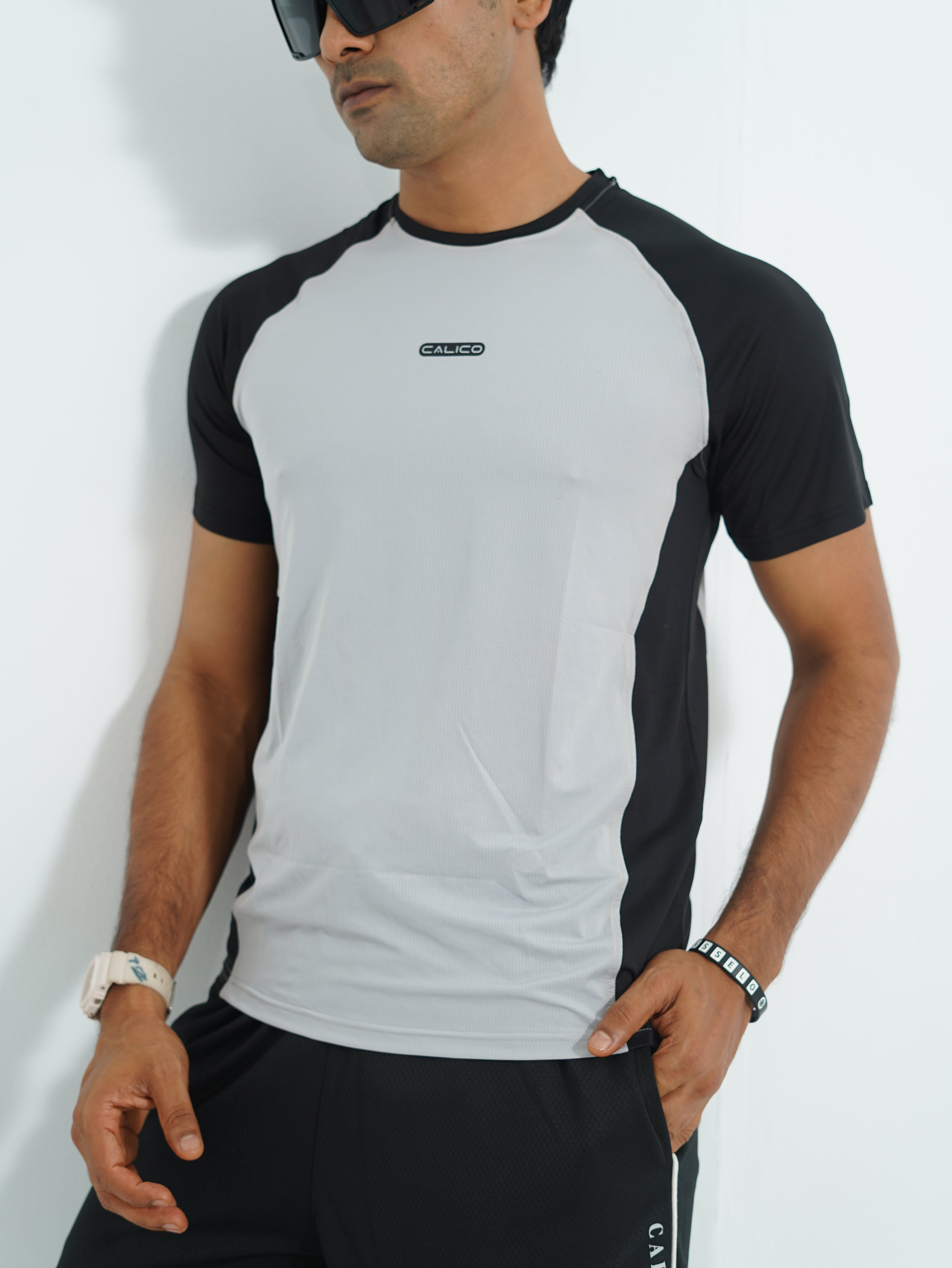 Active Wear Men T-Shirt - Light Grey