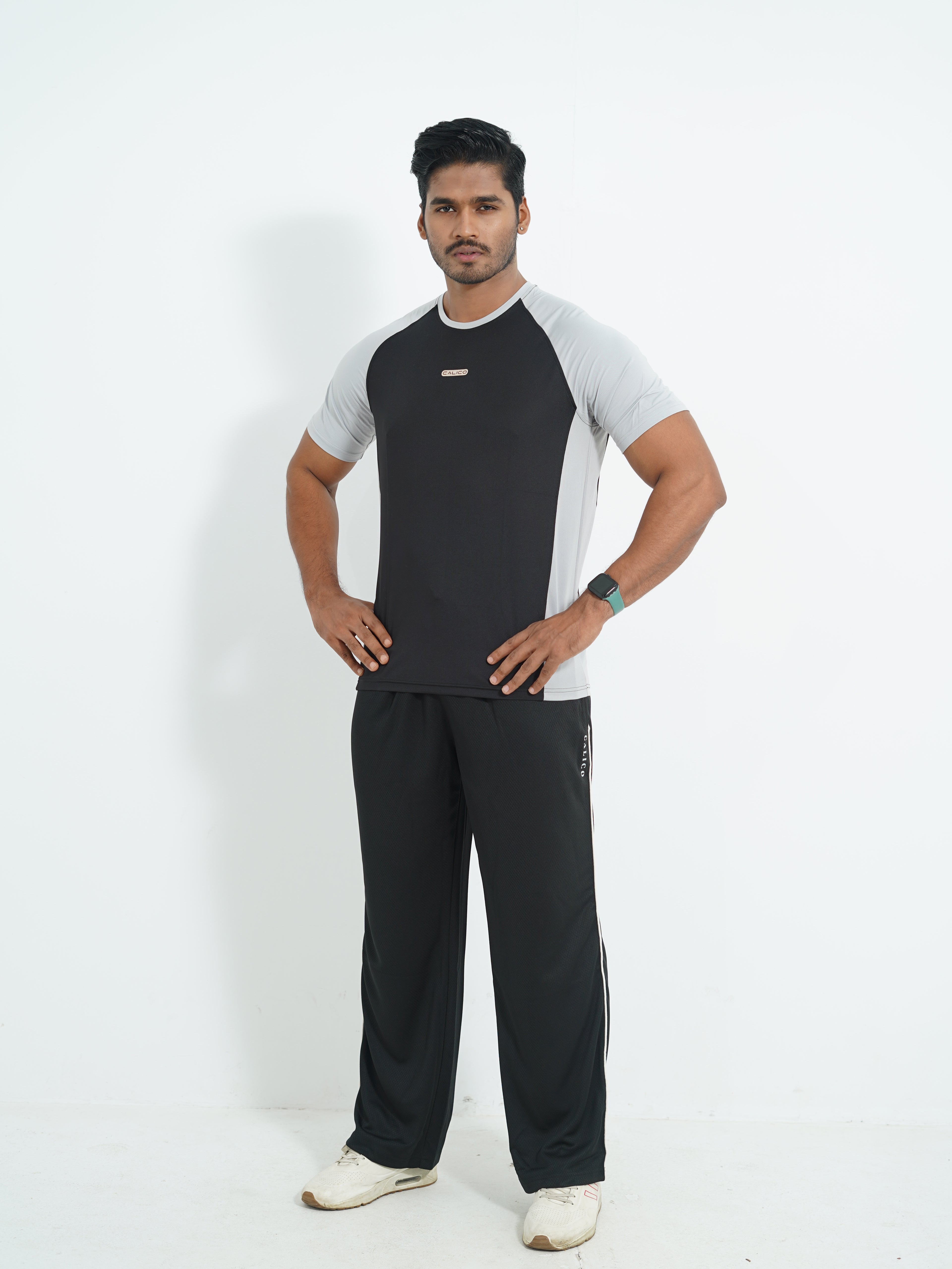 Active Wear Men T-Shirt - Light Grey