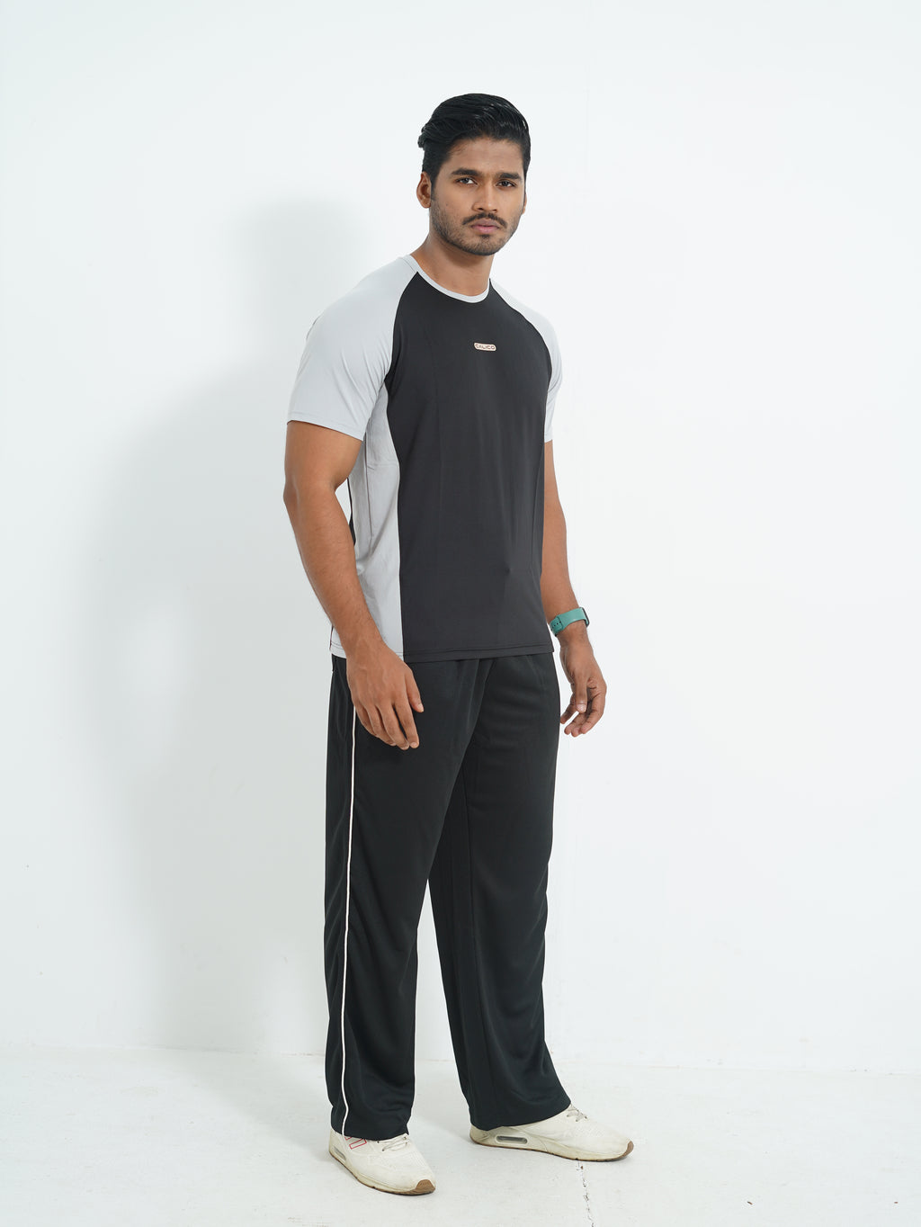 Active Wear Men T-Shirt - Light Grey