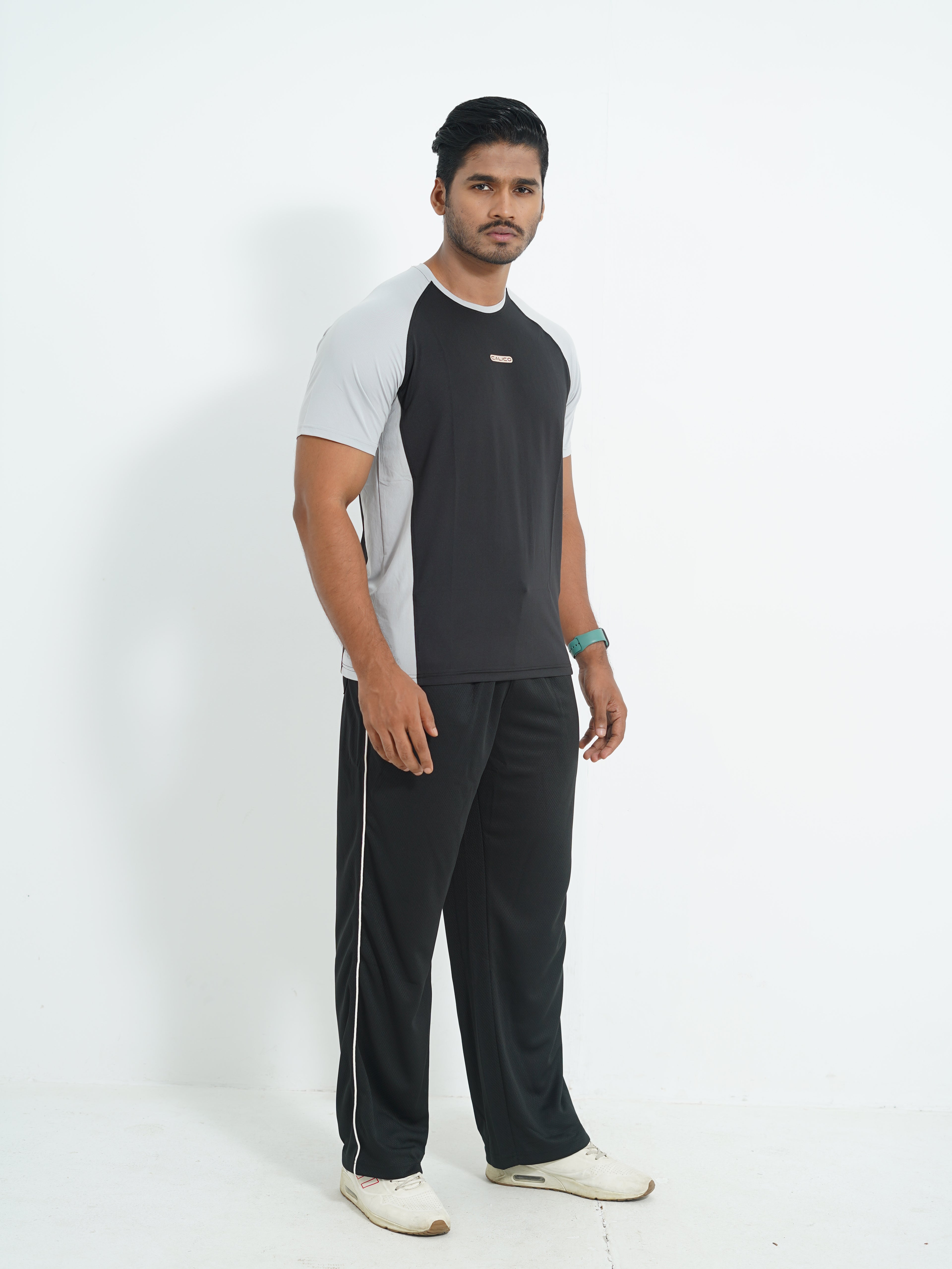Active Wear Men T-Shirt - Light Grey