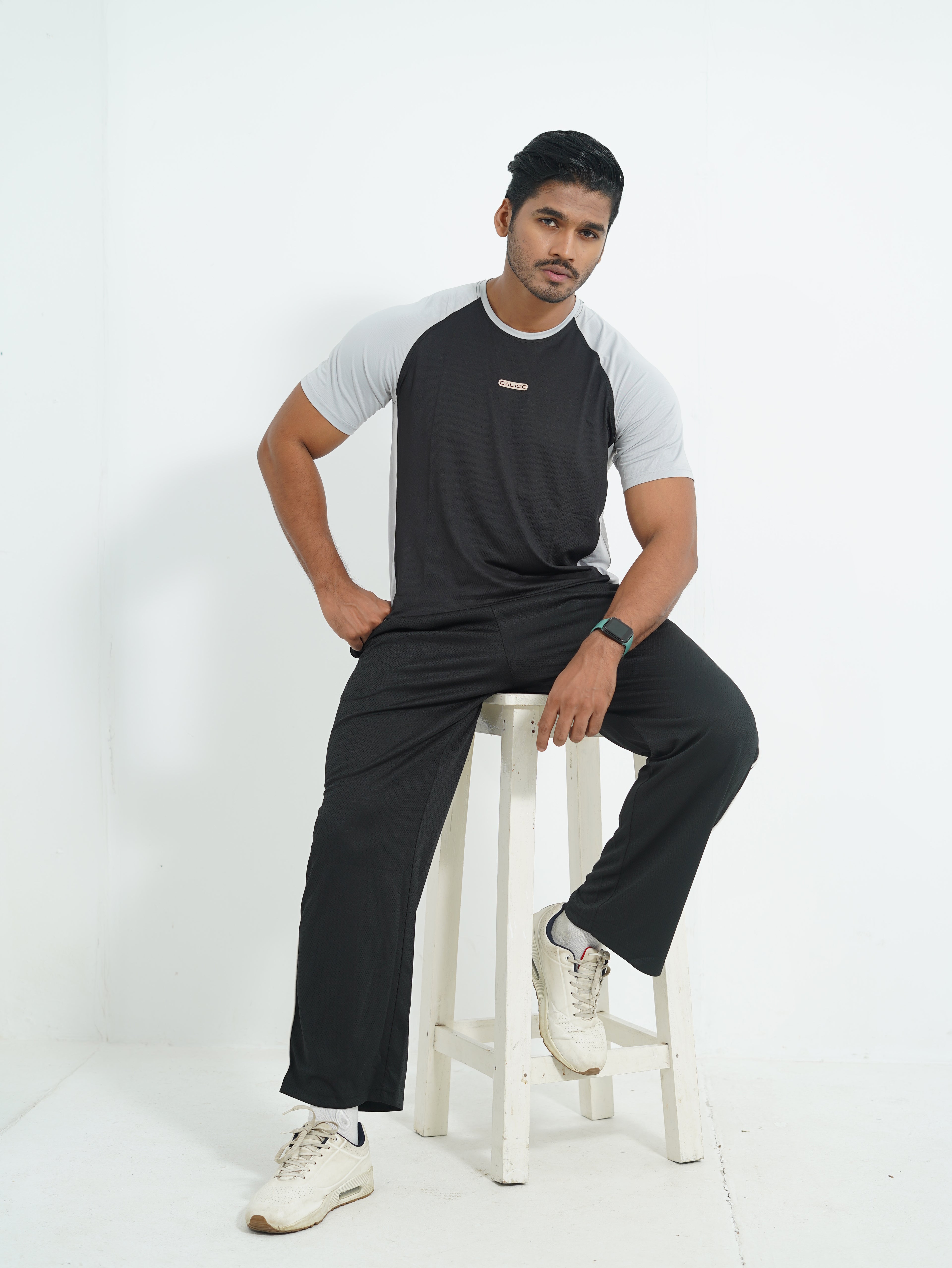 Active Wear Men T-Shirt - Light Grey