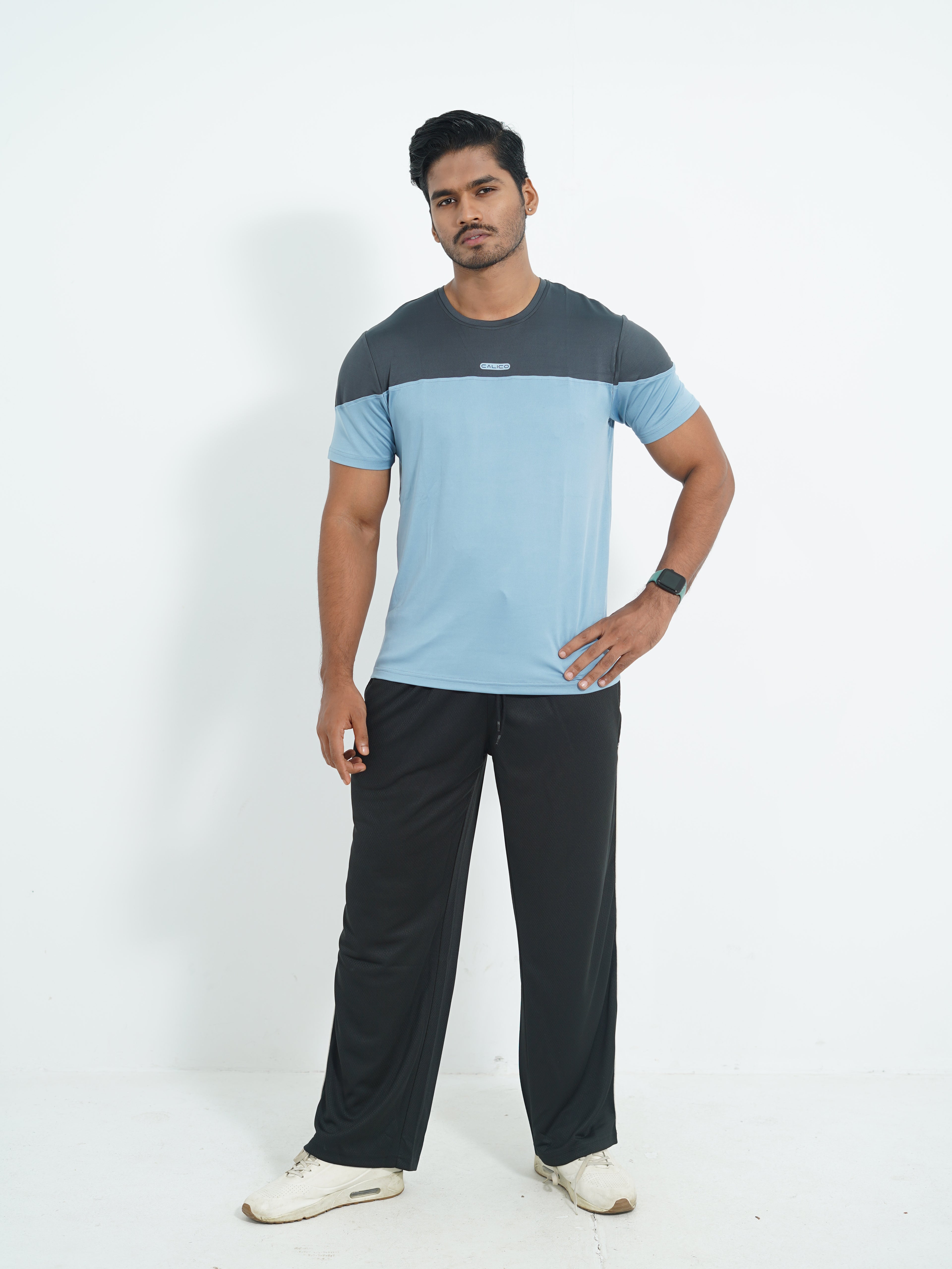 Active Wear Men T-Shirt - Cloudy Blue
