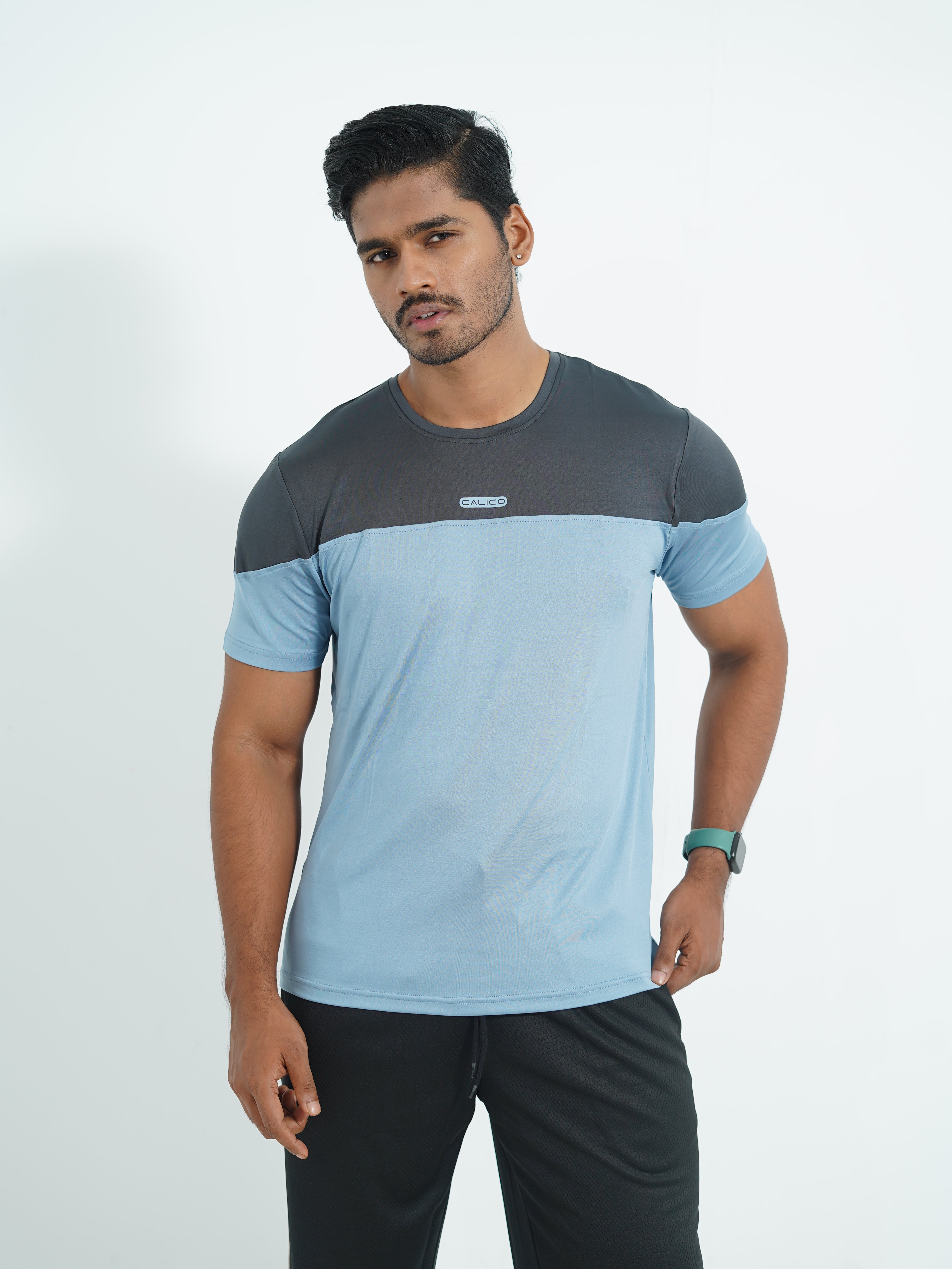 Active Wear Men T-Shirt - Cloudy Blue