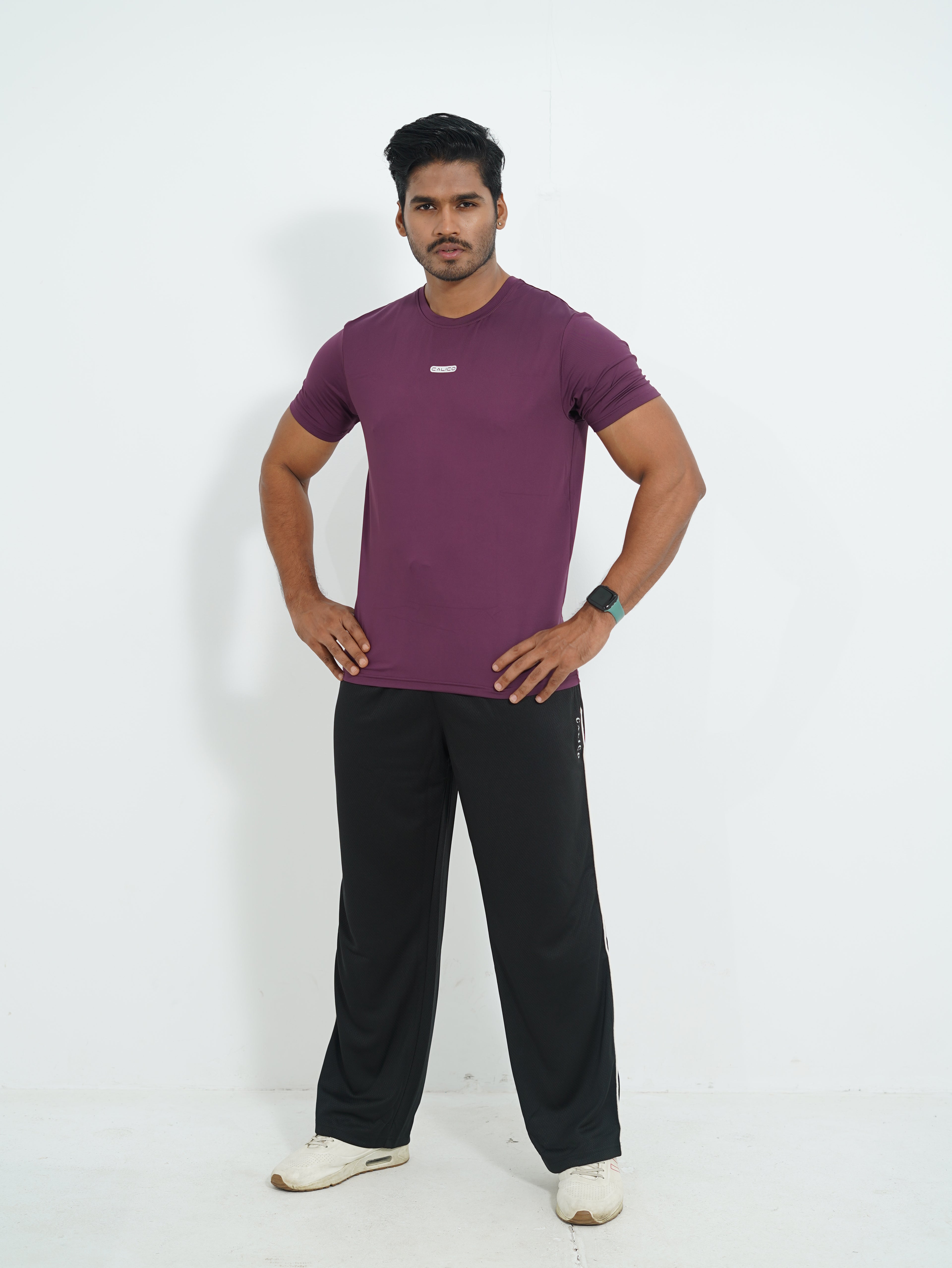 Active Wear Men T-Shirt - Purple