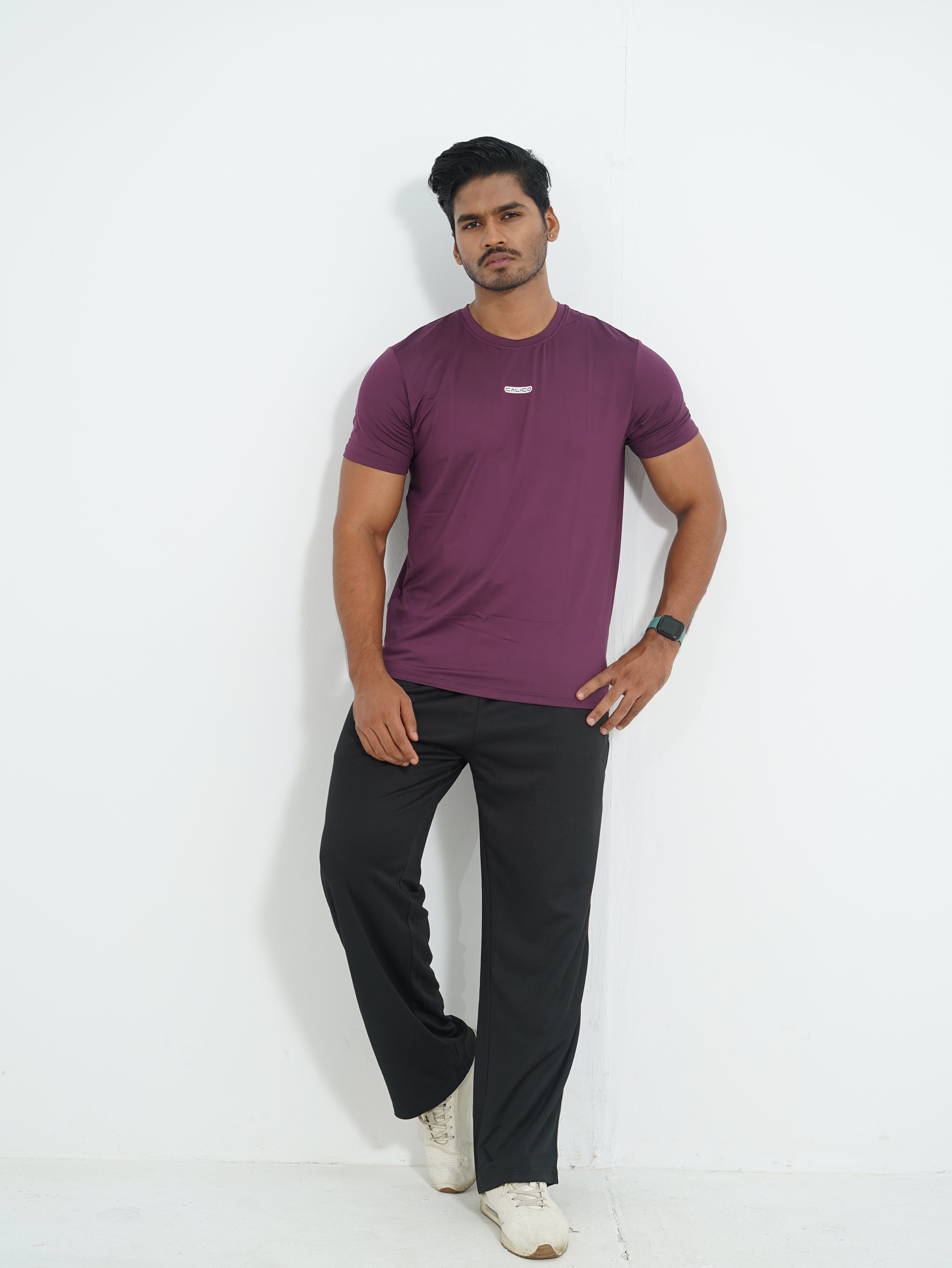 Active Wear Men T-Shirt - Purple