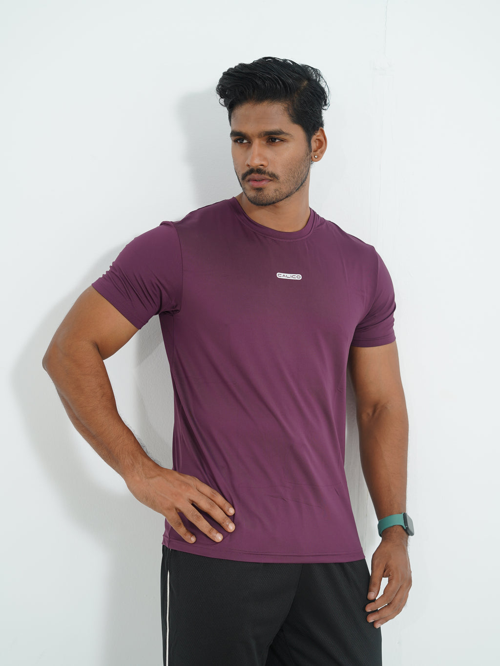 Active Wear Men T-Shirt - Purple