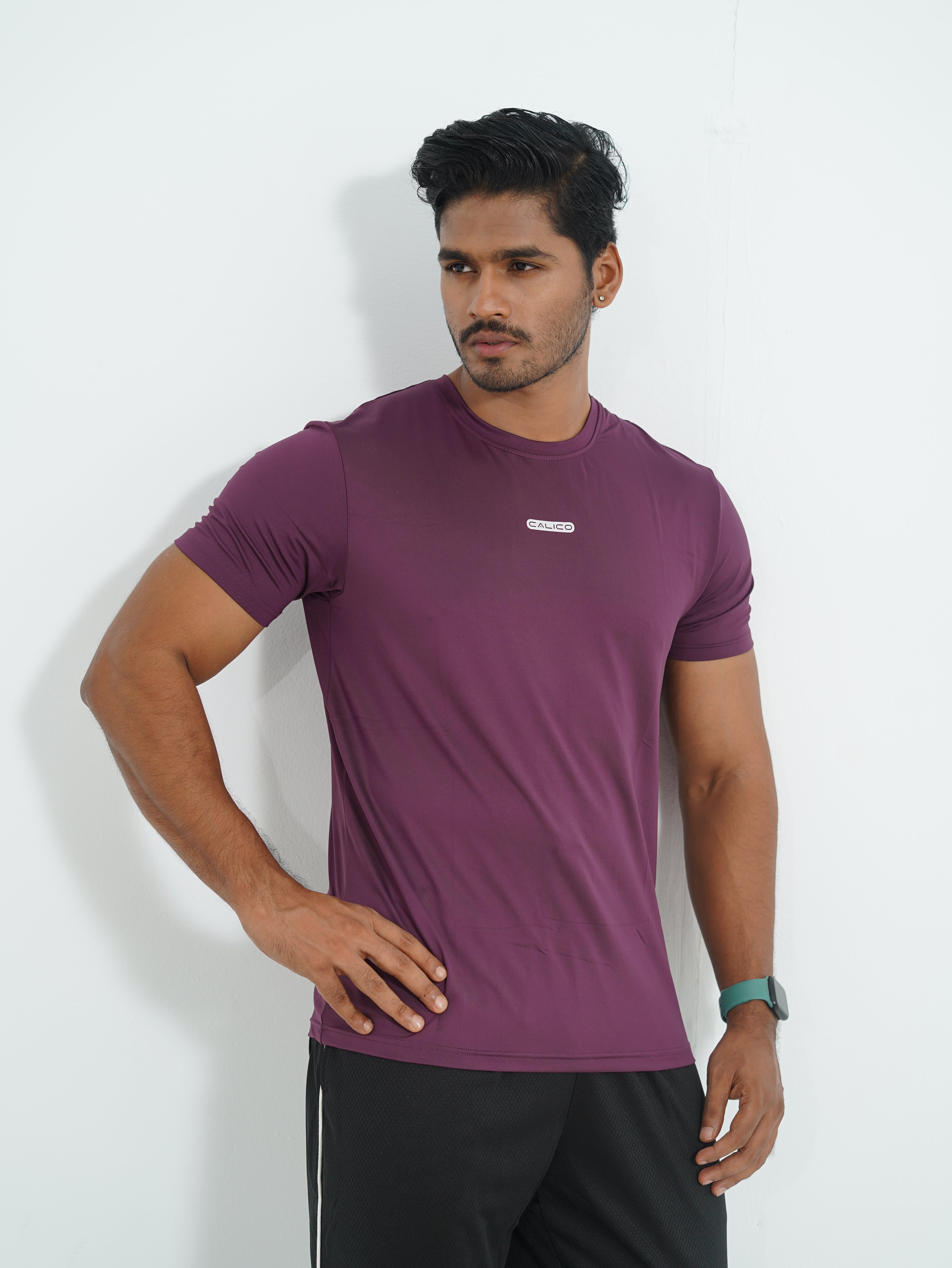 Active Wear Men T-Shirt - Purple