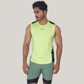 Back Elastic Gym Tank Top Oslo Caper Colour