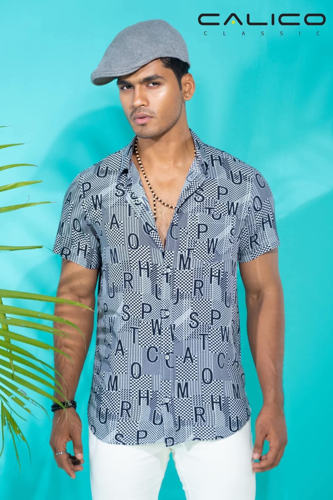 Trendy Summer Printed Shirt For Men - Slate