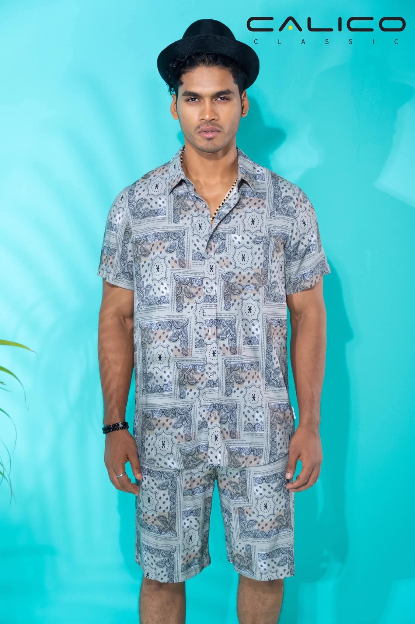 Trendy Summer Printed Shirt For Men - Iron