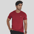 Men Regular Fit Active Wear T-Shirt - Red