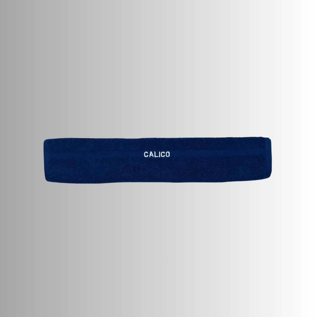 Sweat Absorption Athletic Headband - Navy Blue
