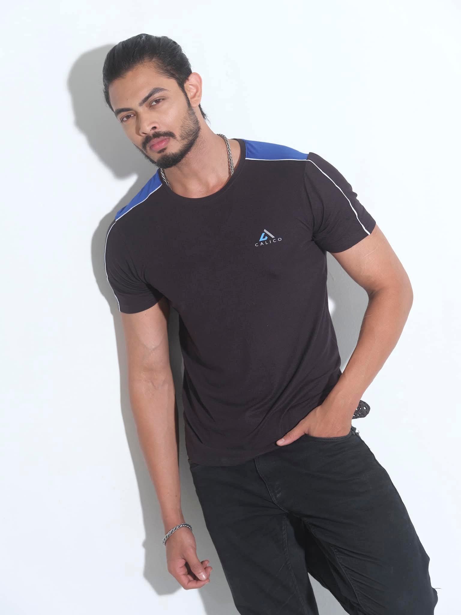 Active Wear Men T-Shirt - Black