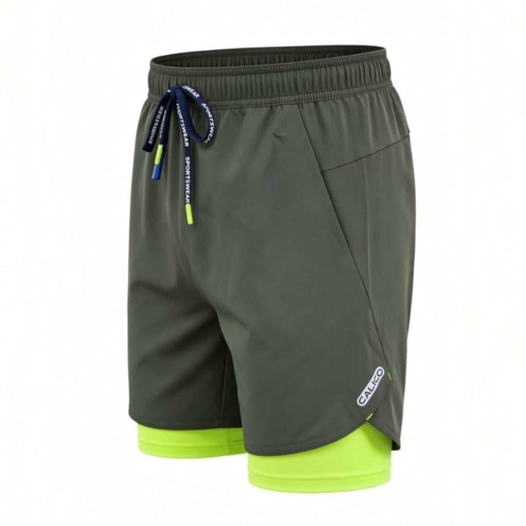 Workout Shorts For Men - Olive