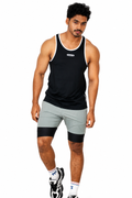 Back Elastic Gym Tank Top Oslo Black Colour