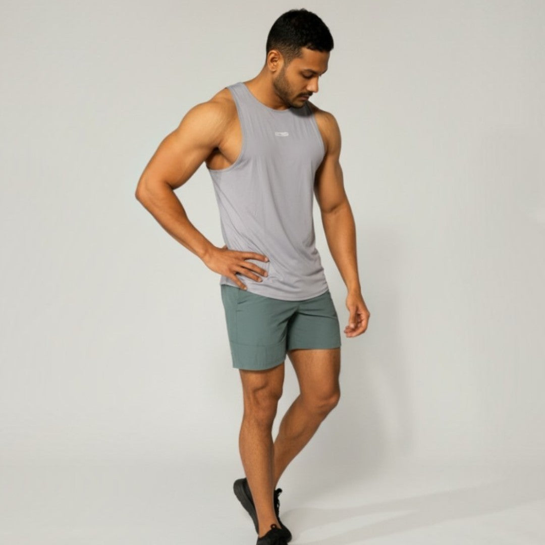 Stretch Fabric-Gym Tank Top