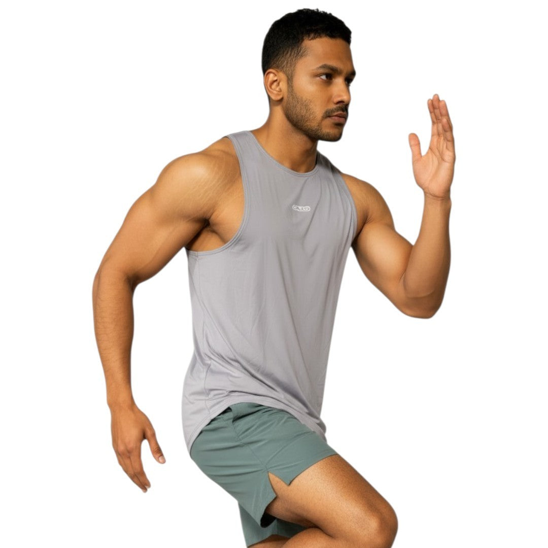 Stretch Fabric-Gym Tank Top