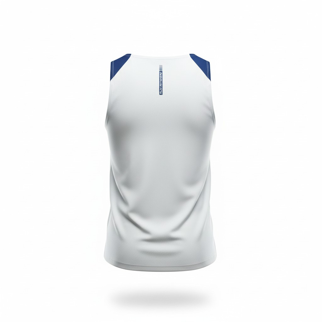 Cut and Sew  Gym Tank Top white