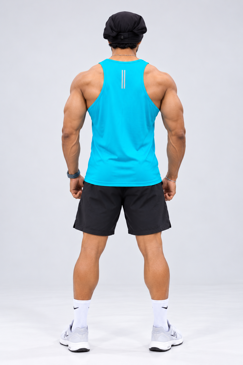 Gym Tank Top with Aqua color