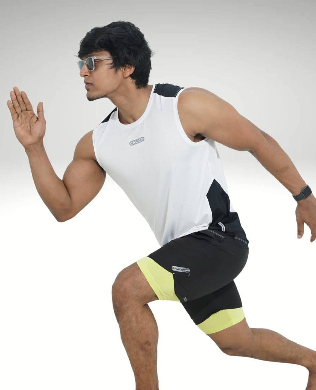 Gym  Cut and sew  Tank Top by white