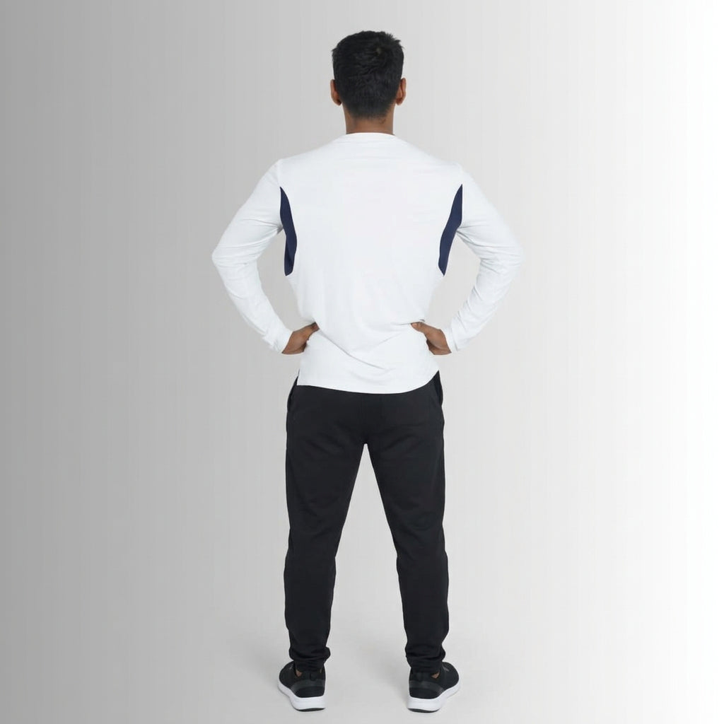 Calico long Sleeve T shirt -white