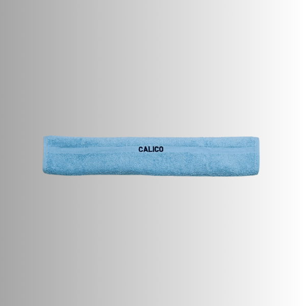 Premium CALICO Cotton Towels (Light Blue)