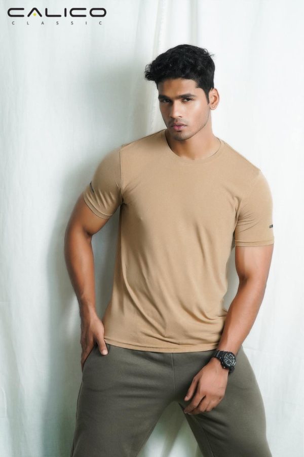 Heather Beige T-shirt for Men