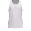 Men's Gym Stringer Tank Tops Y-Back (White)