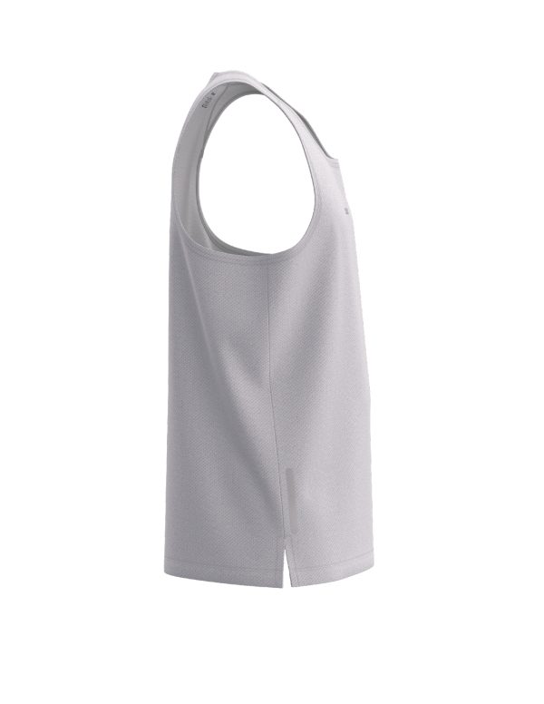 Men's Gym Stringer Tank Tops Y-Back (White)