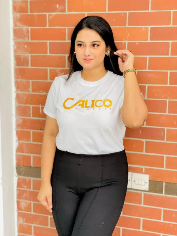 White T-shirt with Afsan Print