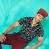 Leaf print 100% Viscose fabric shirt for Men