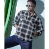 Winter Check Shirt (Grey White)