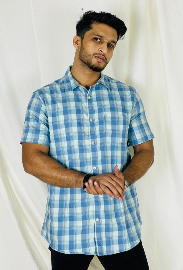 WhatsApp Image 2024-12-13 at 00.17.03 Blue and white check shirt for Men