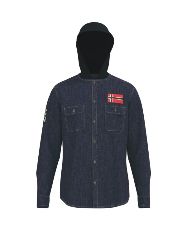 Winter Hoody Jacket For Men Denim 2