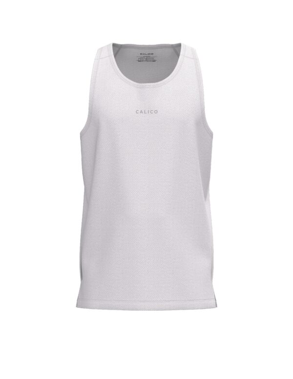 Men's Gym Stringer Tank Tops Y-Back (White)