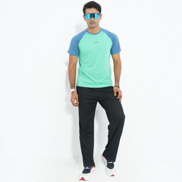 Calico Raglan T-Shirt-Mint Aqua